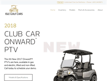 Tablet Screenshot of islegolfcars.com